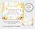 Bee diaper raffle sign and entry card templates, editable text, change graphics