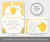 Sweet as can bee 5 x 7" invitation and 3.5 x 5" Books for baby card