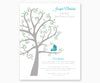 Personalized Baptism Gift Print for Godson, Baptism Tree White Background