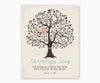 The Roots of a Family Tree Wall Art, blue type