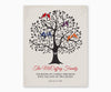 The Roots of a Family Tree Wall Art, red type