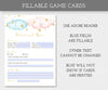 Predictions and advice shower party game card