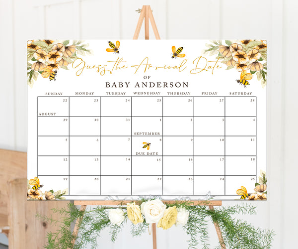 Honey Bee Baby Due Date Calendar, Guess Baby Arrival Date, Baby