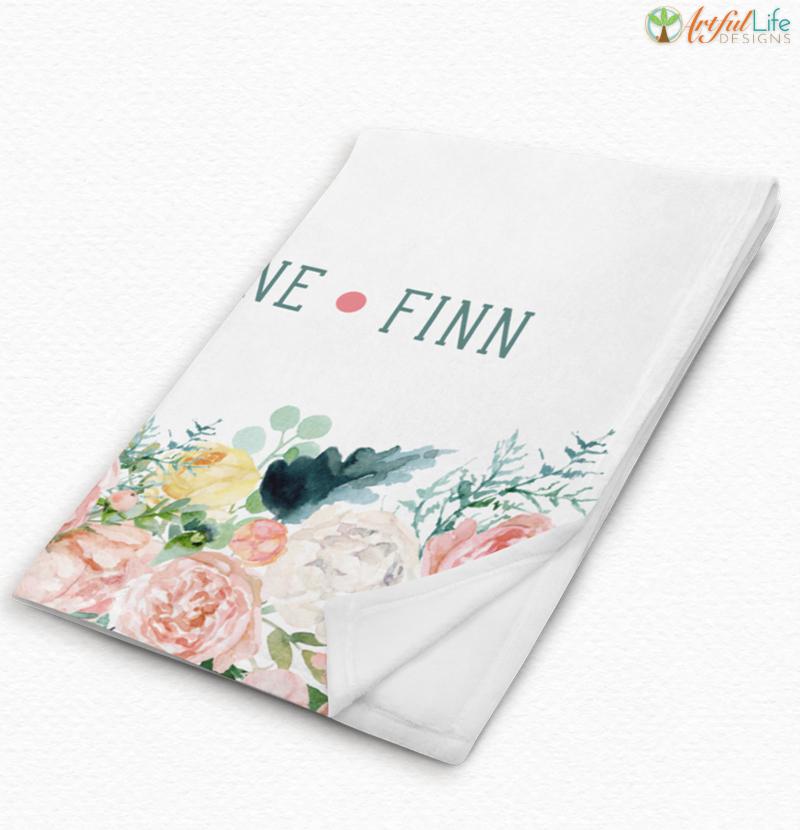 Grandma's Blessing Personalized Blanket with grandkids names