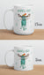 Personalized hot chocolate mugs, moose holiday mugs