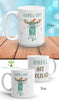 Personalized hot chocolate mugs, moose holiday mugs