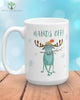 Personalized hot chocolate mug, moose holiday mug 15 oz