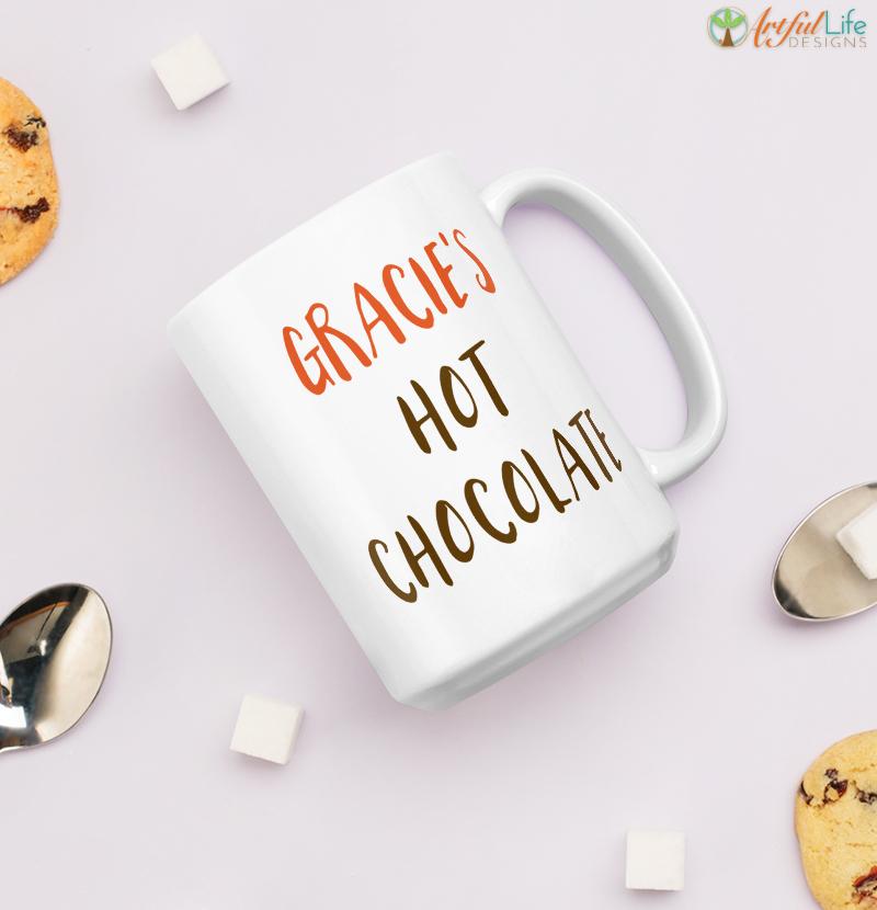 Personalized Hot Chocolate Holiday Mug