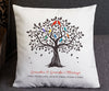 Grandkids family tree pillow with names gift for grandma and grandpa