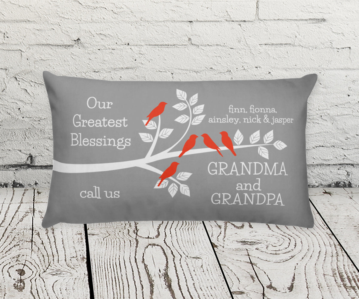 Our Greatest Blessings, Grandparents Decorative Pillow