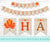 Happy Thanksgiving Printable Banner, Instant Download Digital Banner