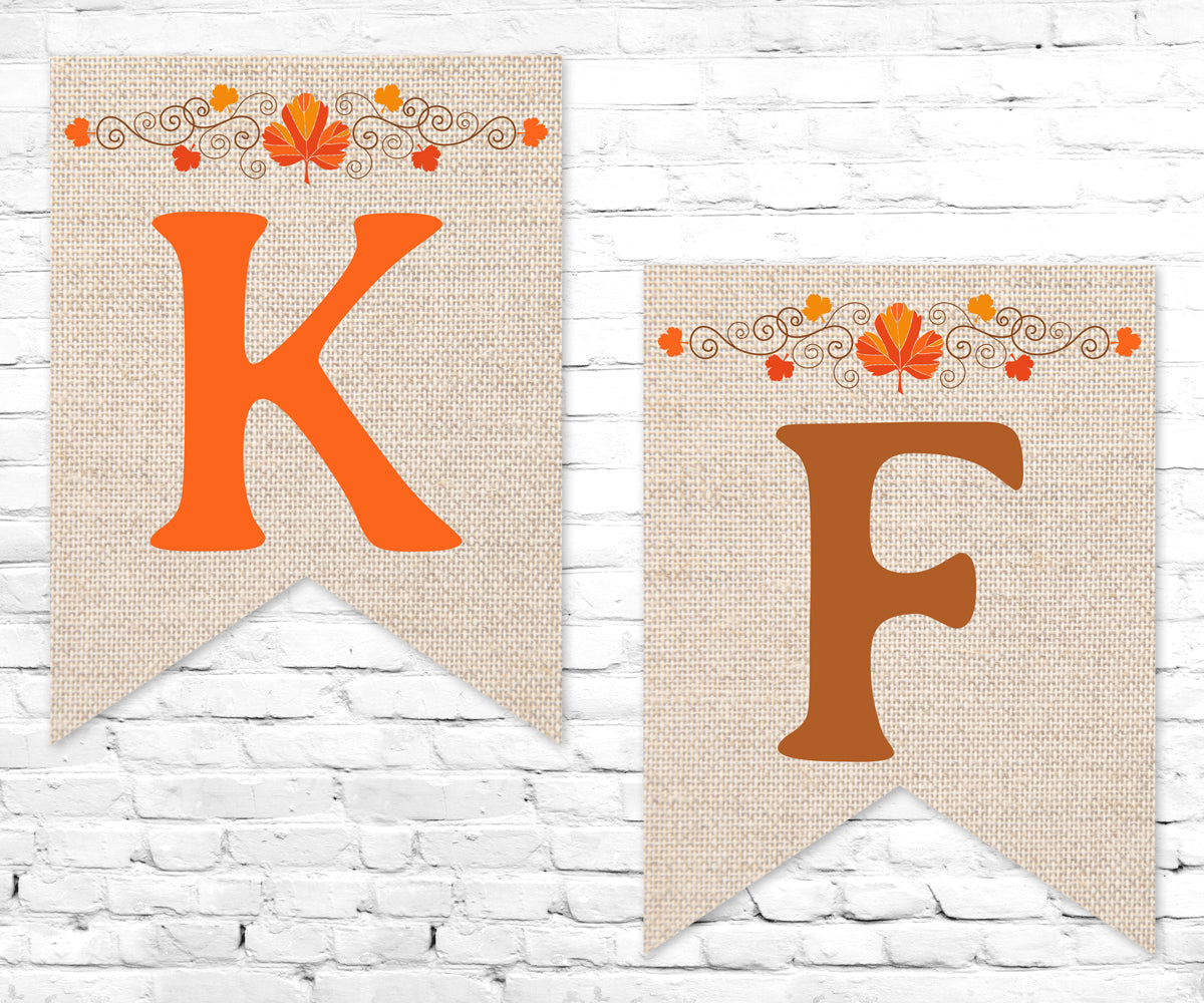 Thankful Printable Banner, Instant Download Digital Banner