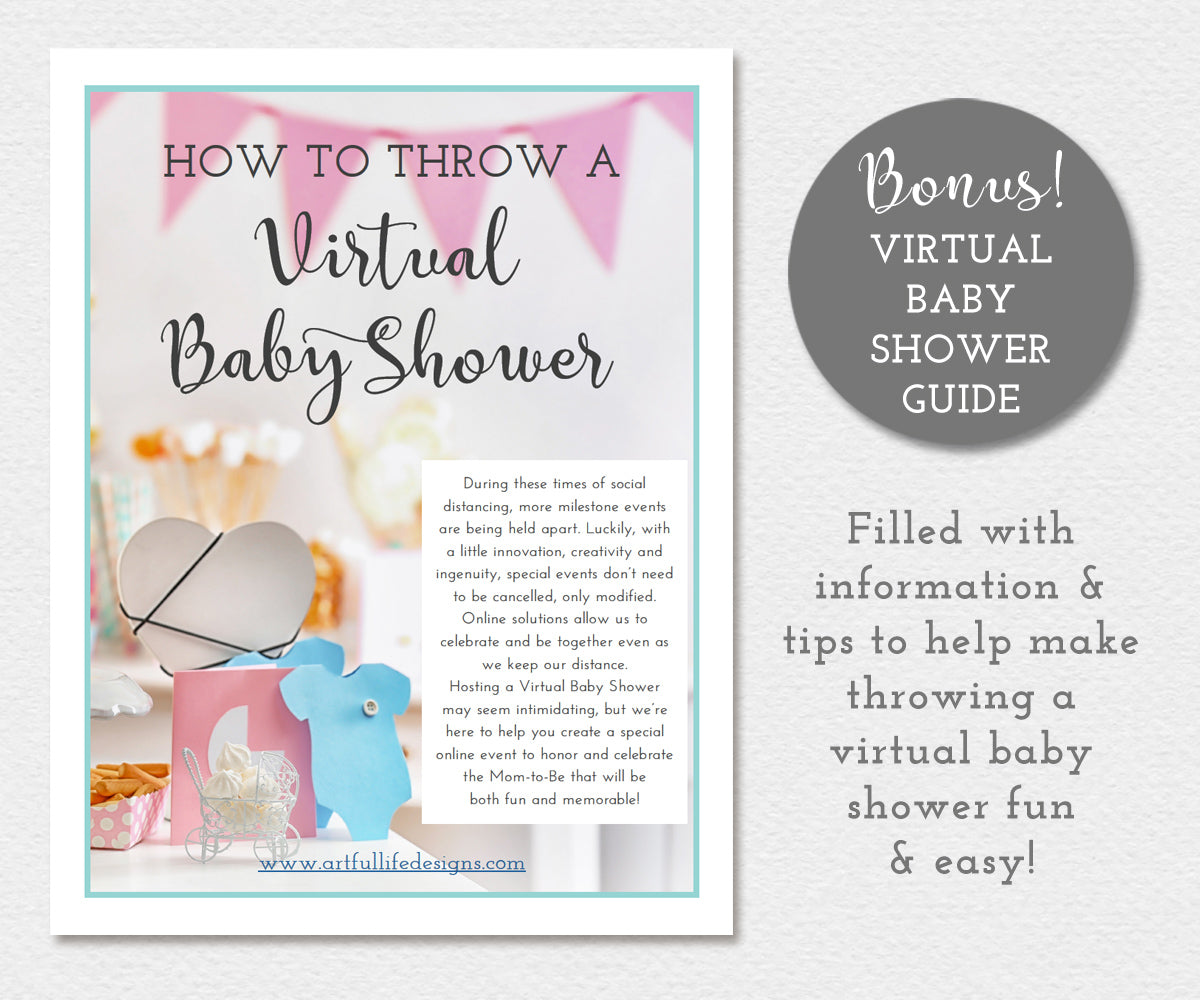 Virtual Baby shower Guide PDF.