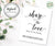 share the love wedding hashtag sign template