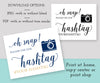 Oh Snap Wedding Hashtag template