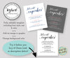 lets eat cupcakes, cupcake flavor sign template