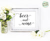 Beer and Wine Sign Wedding Printable
