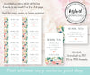 Paper saving option for pink floral wedding favor tags