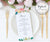 Floral Wedding Menu Editable Template 3.68 x 9 inches