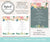 Floral Wedding Menu Editable Template 5 x 7 File options