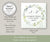greenery wedding return address 2 x 2 inch label template