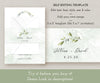 editing options for greenery wedding belly band wrapper template