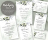 Watercolor Greenery Wedding Stationery Templates Matching Items