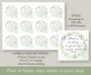 paper saving option to download greenery favor tags in square format