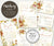 Artful Life Designs Fall Floral Wedding Stationery & Sign set W105, wedding printables