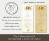 Rustic Fall Floral Menu Editable Template