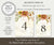 Rustic Fall Floral Table numbers templates in two sizes