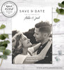 Rustic Photo Save the Date Card