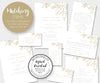 Modern minimalist wedding stationery & matching printables by Artful Life Designs, Set W110