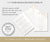 5 x 7 self editing template, modern minimalist folded wedding program booklet