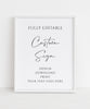 Fully Editable Custom sign Template, Portrait Orientation