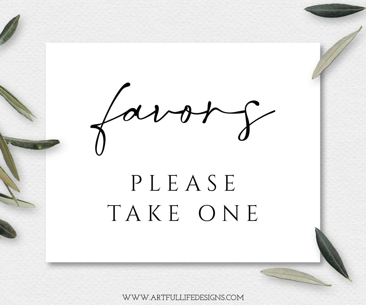 Please Take One Sign Printable Free