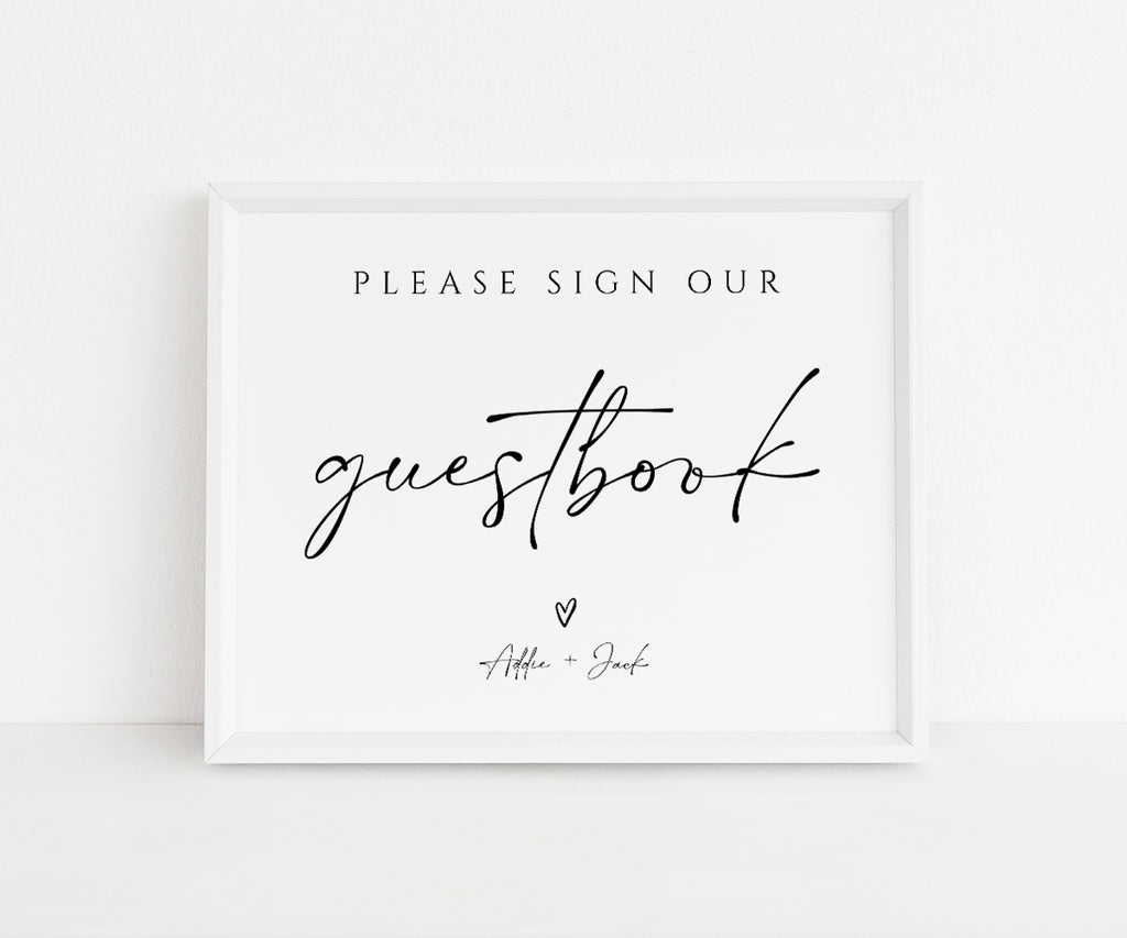 Wedding guestbook sign by Artful Life Designs