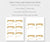 Bee and yellow flower food labels 6 on a sheet flat cards, 4 on a sheet folded tent cards.