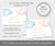 Buffet table cards, flat and folded versions with pink and blue clouds and gold stars, editable templates.