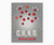 Caffeine molecule kitchen wall art with gray background.