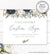 navy and white floral custom sign for weddings, showers or special events, 10 x 8 inch landscape