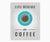 Life begins after coffee wall art printable with gray background.