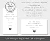 horizontal and vertical minimalist wedding favor tag editable templates