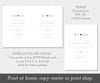paper saver download option for minimalist wedding invitation