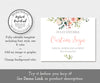 pink and white floral unlimited custom wedding sign, landscape template