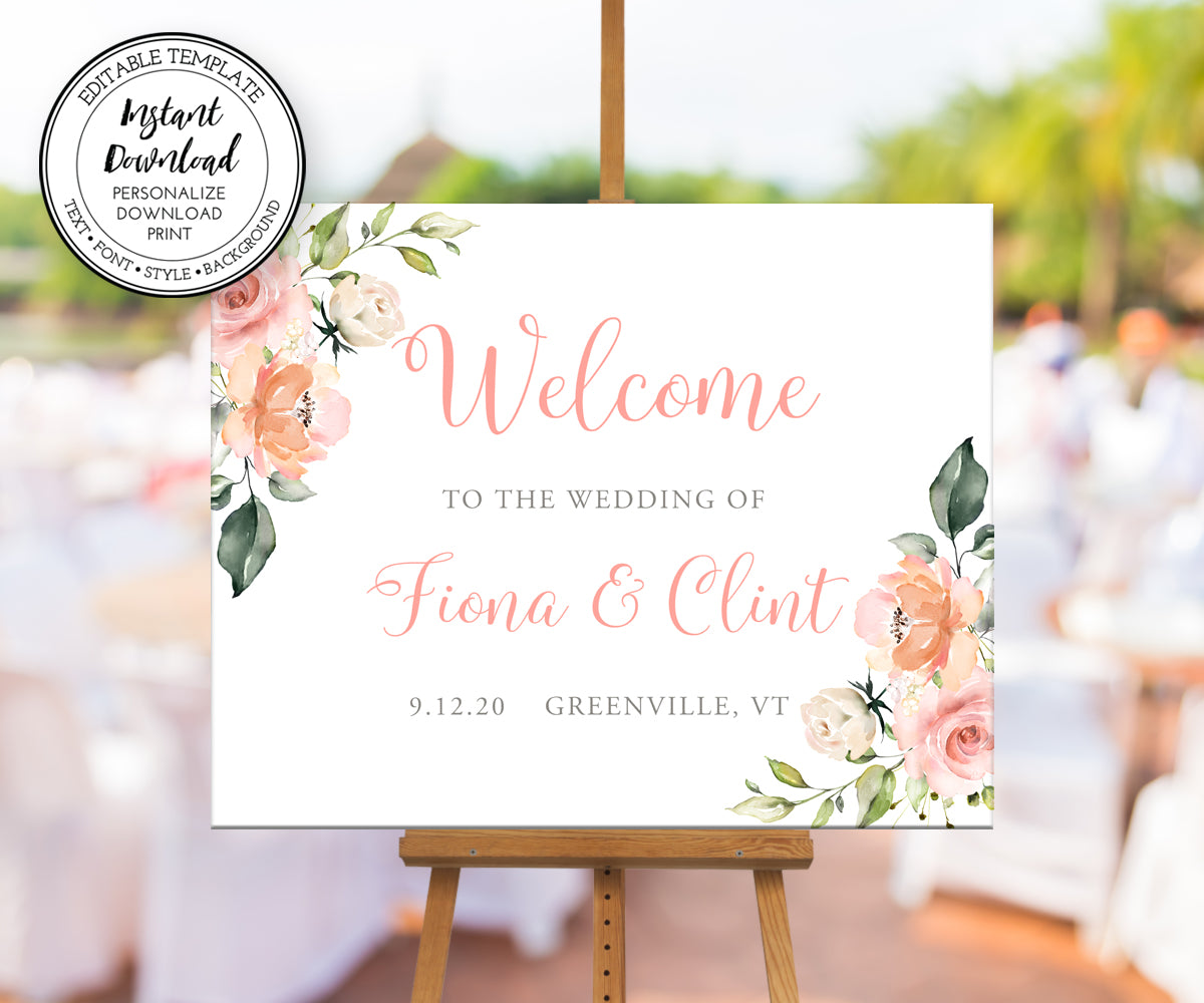 W106 Sign W106 Wedding Stationery and Printables - Artful Life Designs